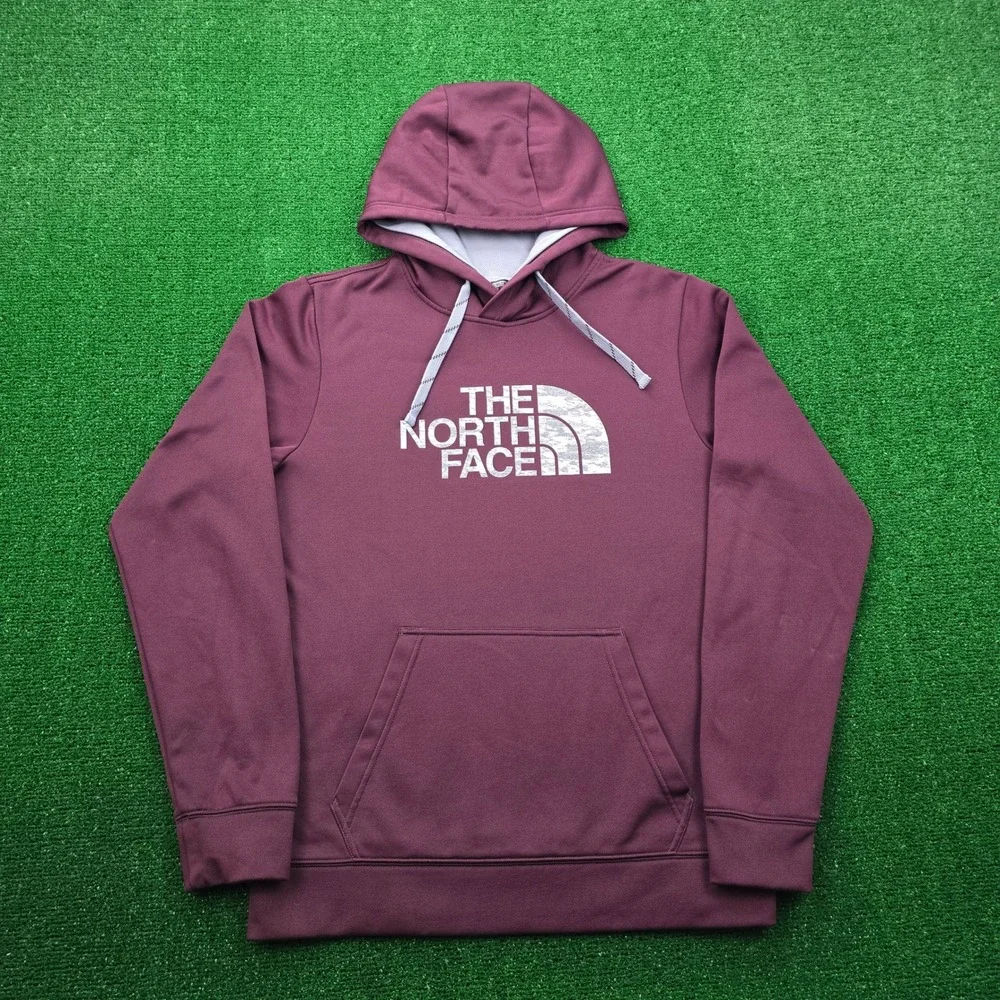 The North Face Drew Peak Hoodie Sweatshirt Mens Medium Maroon‎ Pullover Outdoors